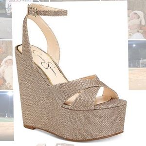 Jessica Simpson Platform Wedge Sandal SZ 7.5